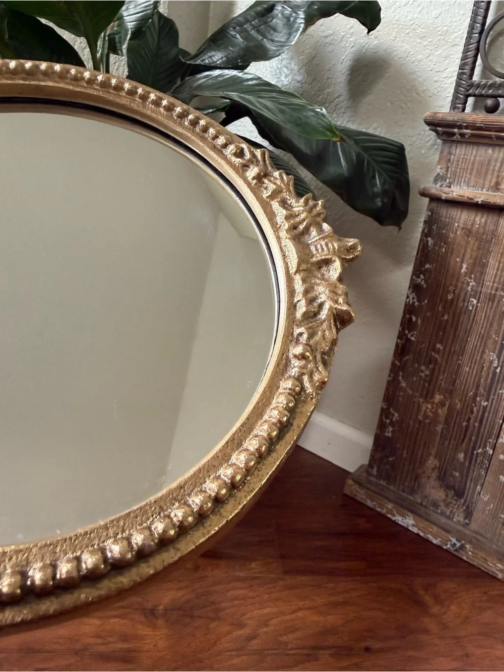 Decorative Gold Mirrored Tray, Hollywood Regency
